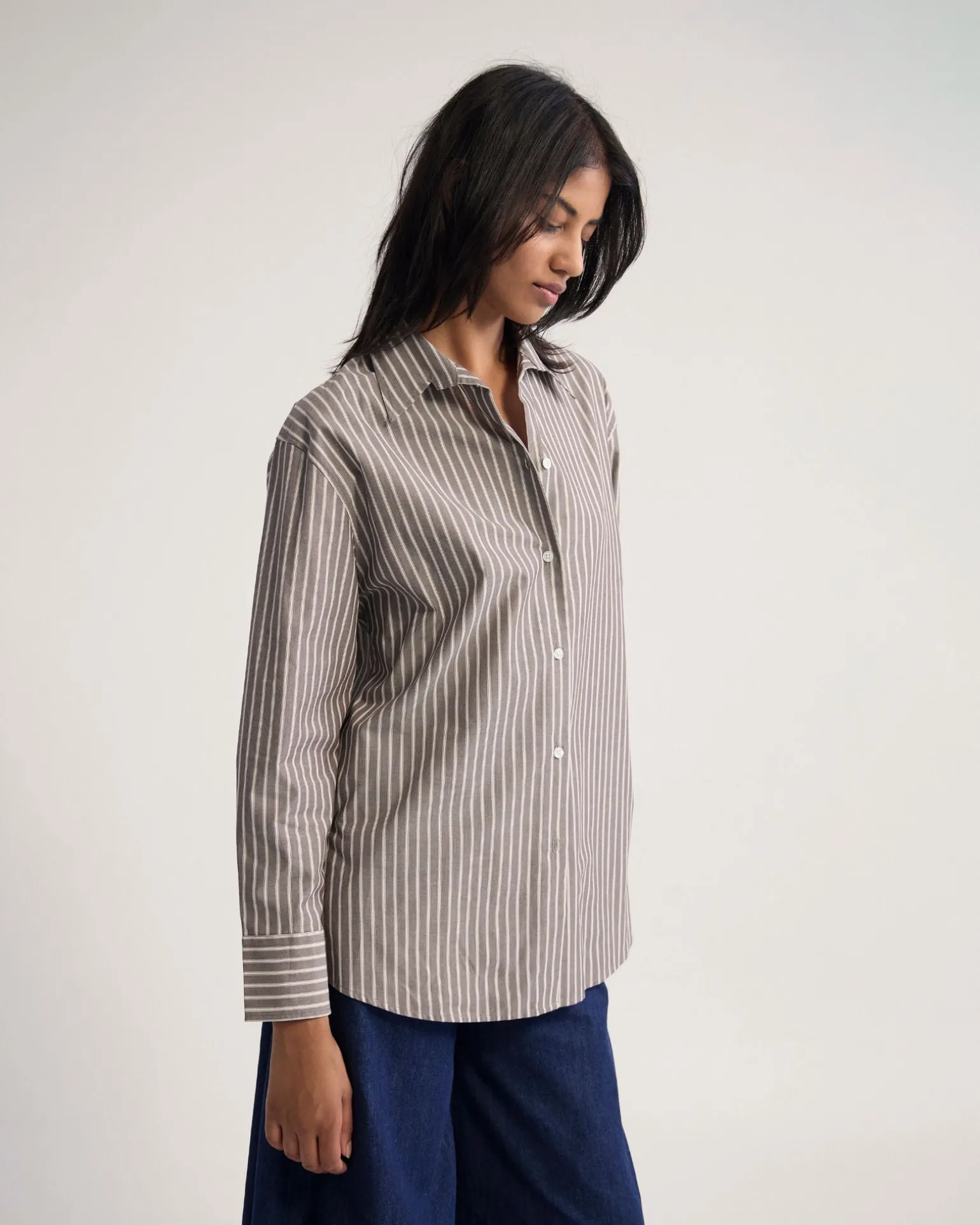 Hailey Striped Euro Fabric Shirt