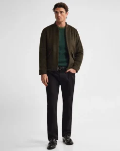 Hamish Wool Blend Bomber Jacket
