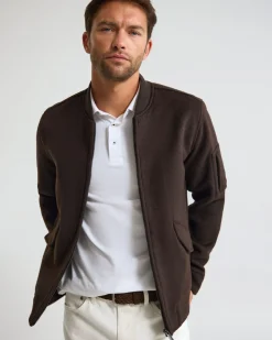 Hamish Wool Blend Bomber Jacket