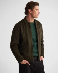 Hamish Wool Blend Bomber Jacket