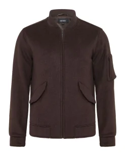 Hamish Wool Blend Bomber Jacket