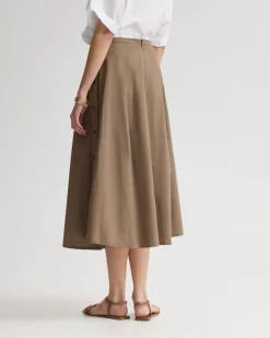 Harlow Snap Midi Skirt
