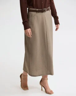 Harper Pure Wool Column Skirt