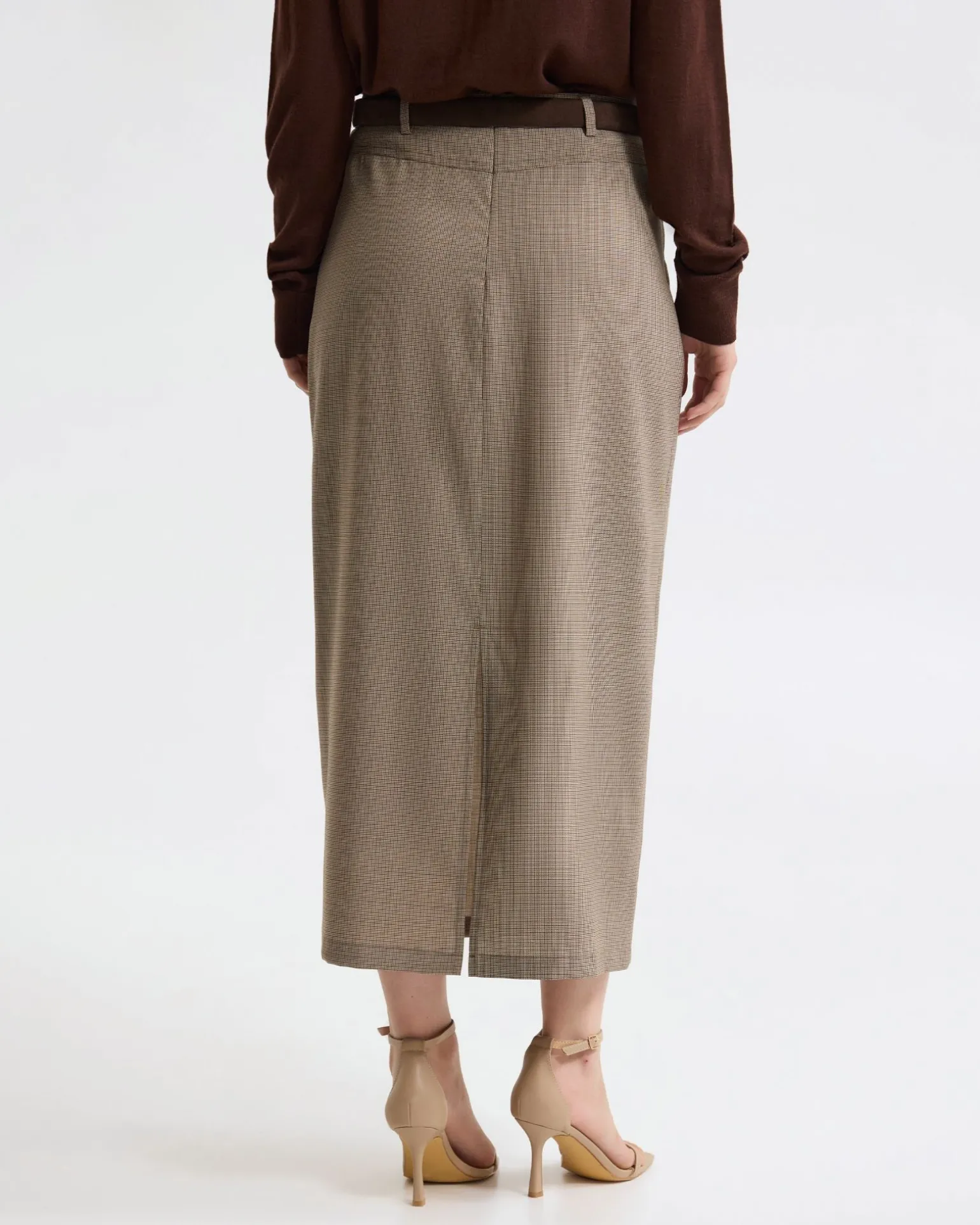 Harper Pure Wool Column Skirt