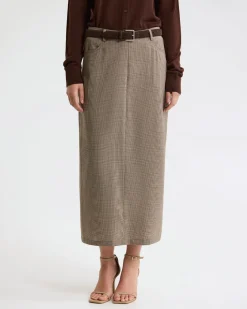 Harper Pure Wool Column Skirt