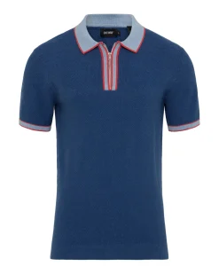 Holden Zip Neck Knitted Polo