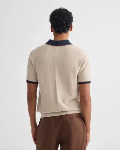 Holden Zip Neck Knitted Polo