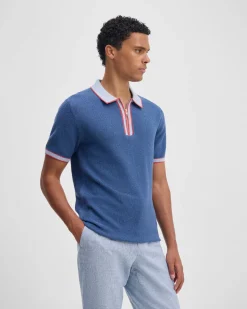 Holden Zip Neck Knitted Polo