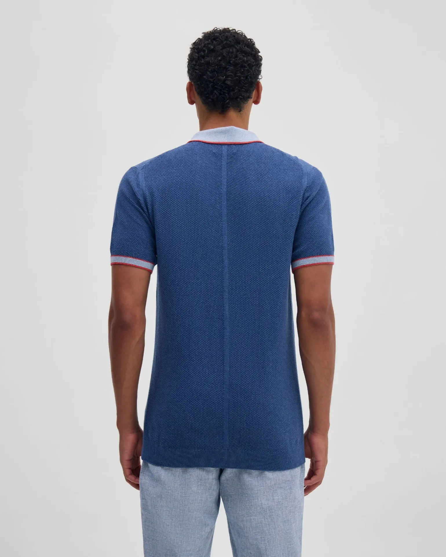 Holden Zip Neck Knitted Polo