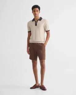 Holden Zip Neck Knitted Polo