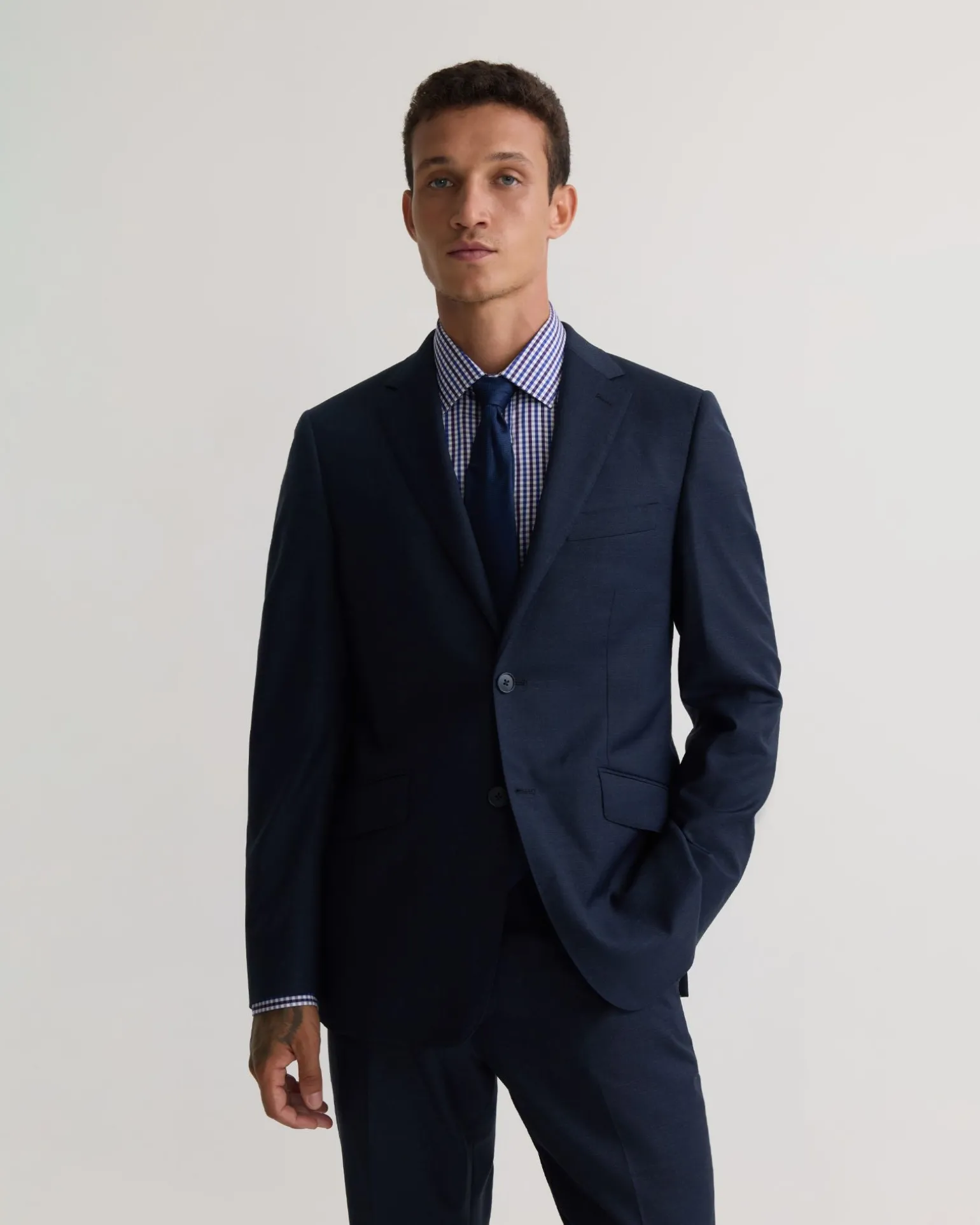 Hopkins Luxury Half Canvas Suit Jacket