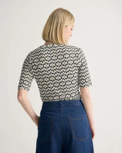 Imogen Printed Jersey Top