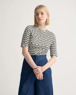 Imogen Printed Jersey Top