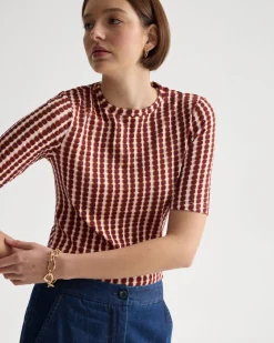 Imogen Printed Jersey Top