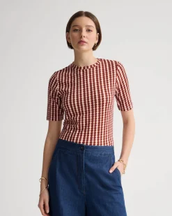 Imogen Printed Jersey Top