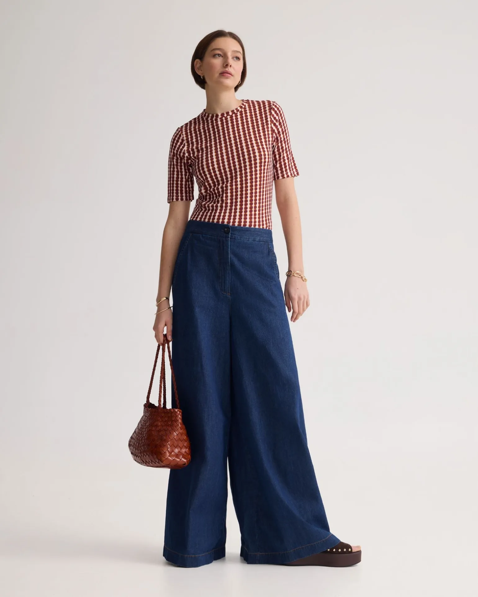 Imogen Printed Jersey Top