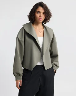 Indie Crop Belt Waist Jacket
