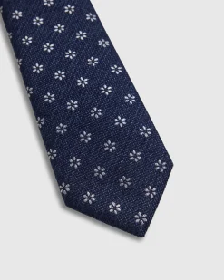 Isaac Ditsy 7Cm Silk/Wool Tie