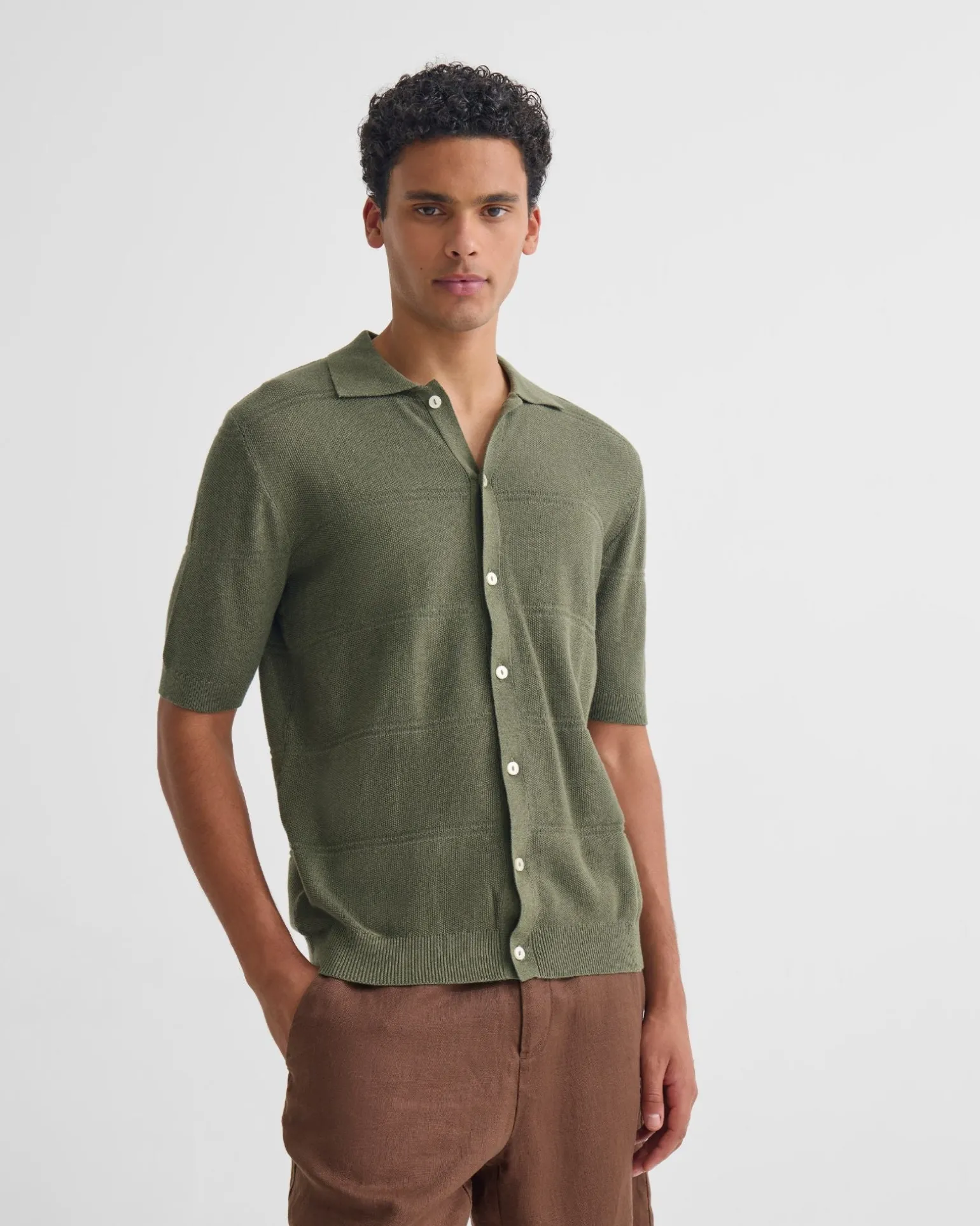 Jack Knitted Button Up Shirt
