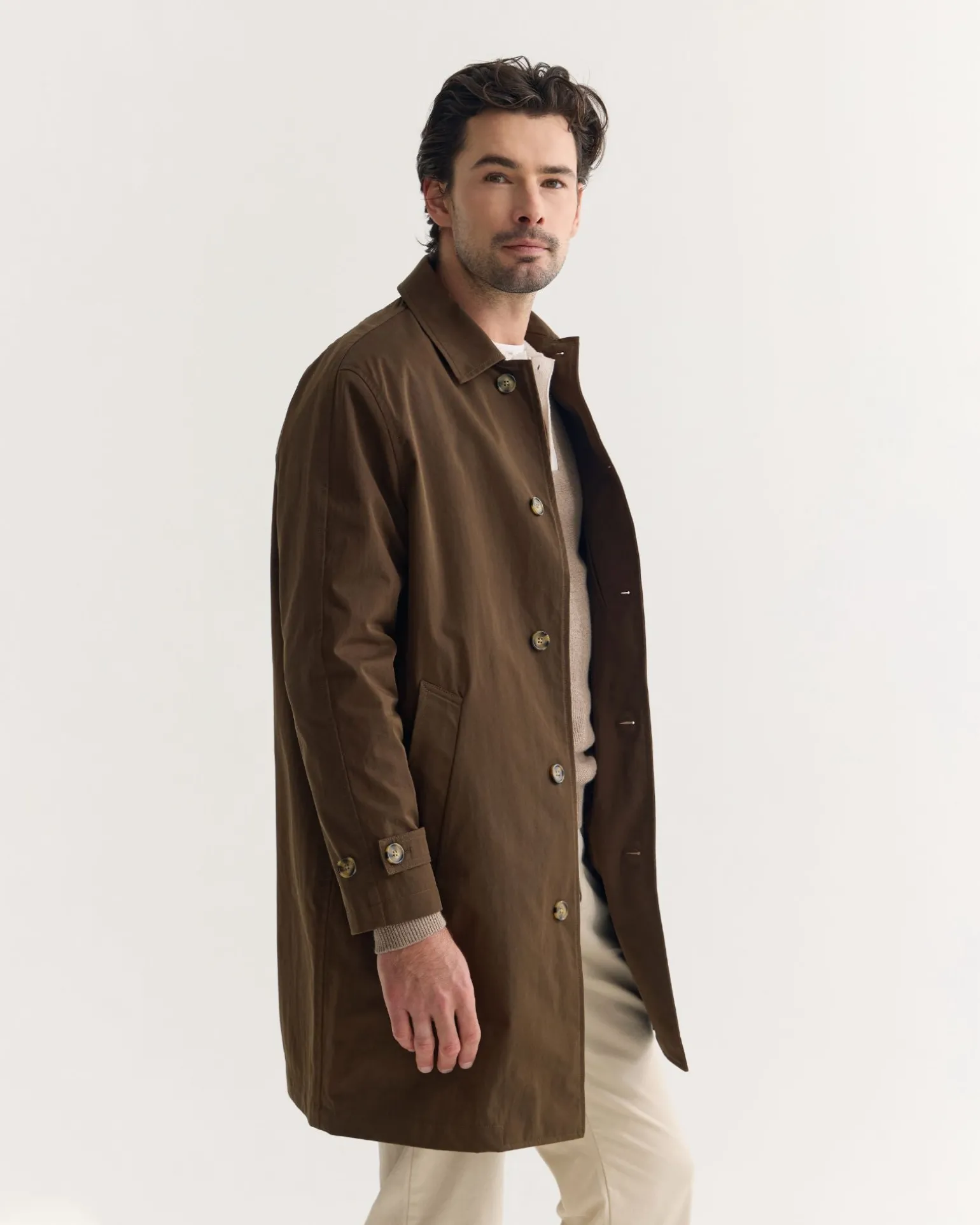 Jay Cotton Twill Trench Coat
