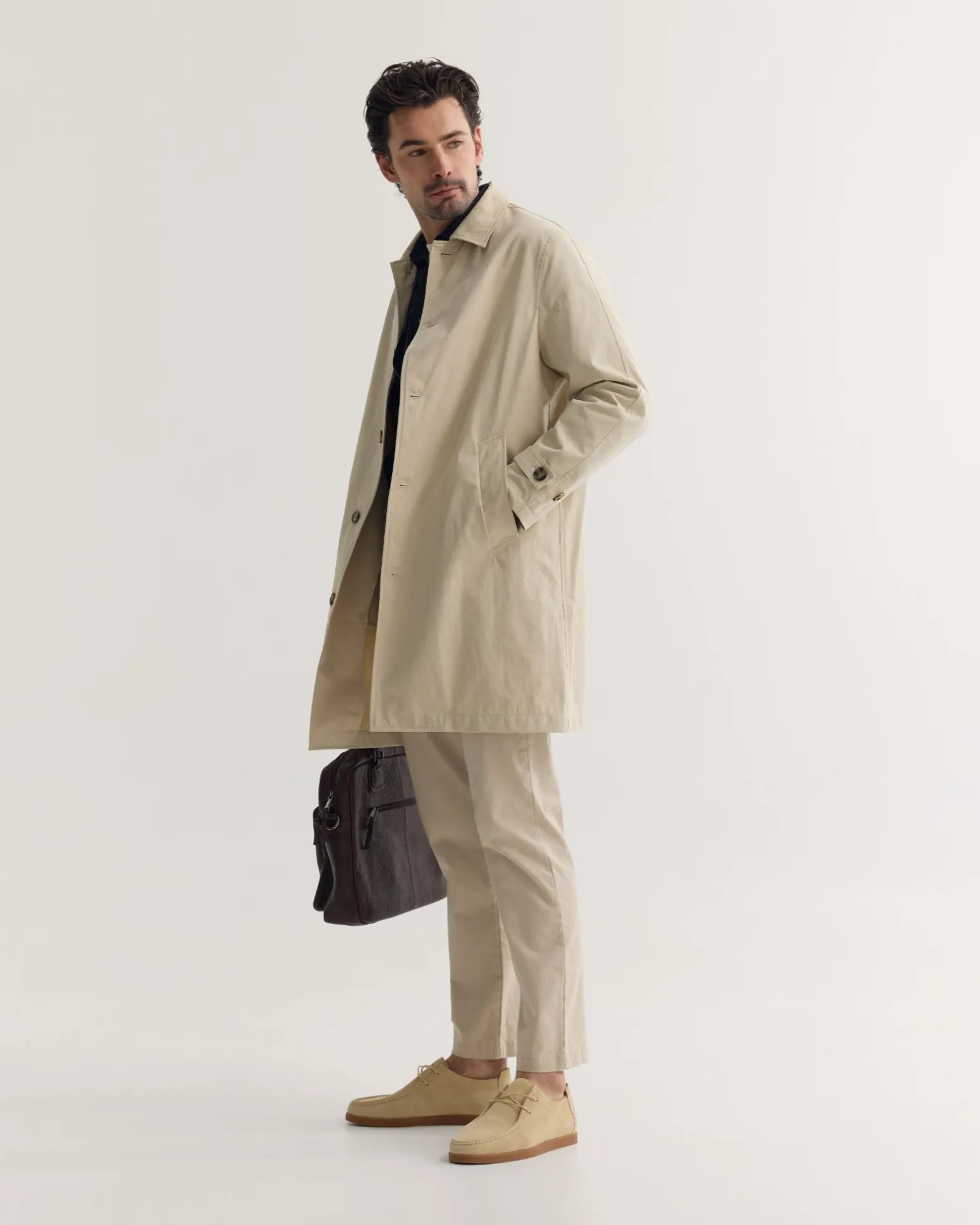 Jay Cotton Twill Trench Coat