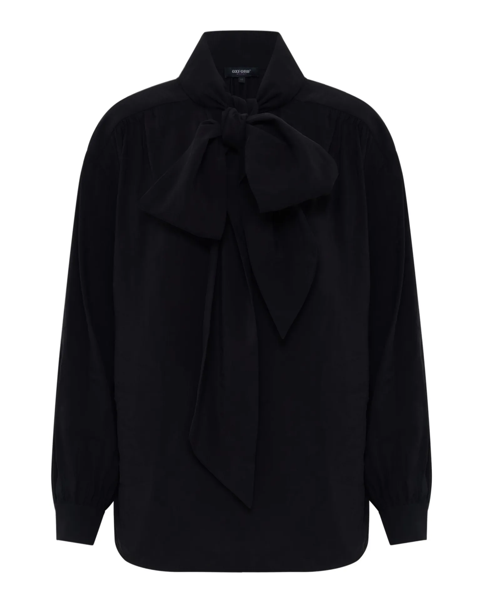 Jenna Rayon Blend Scarf Neck Top