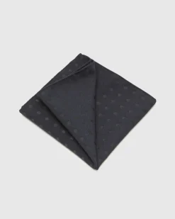 Jet Polka Pocket Square