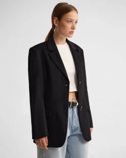 Jordan Wool Blend Oversized Blazer