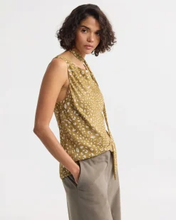 Katrine Bambi Print Scarf Top