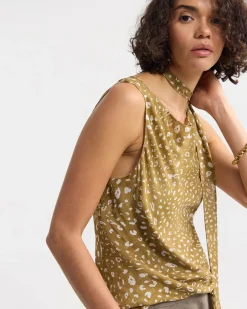 Katrine Bambi Print Scarf Top