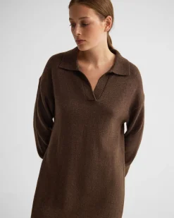 Kennedy Wool Blend Polo Dress
