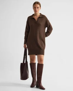 Kennedy Wool Blend Polo Dress