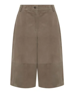 Kiera Suede Bermuda Shorts