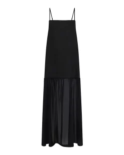 Kristel Linen And Mesh Dress