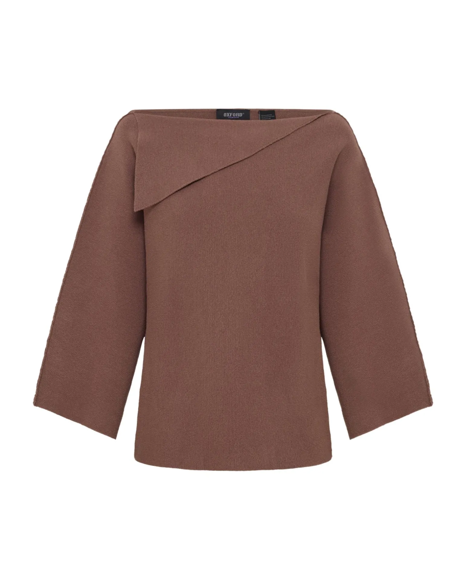 Laura Knitted Folded Collar Top