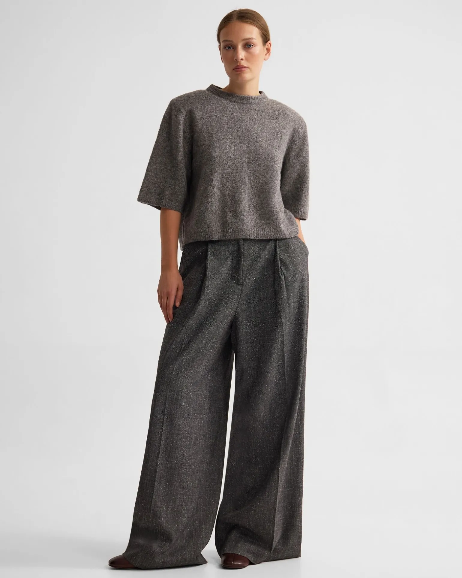 Leeta Wool Knitted T Shirt