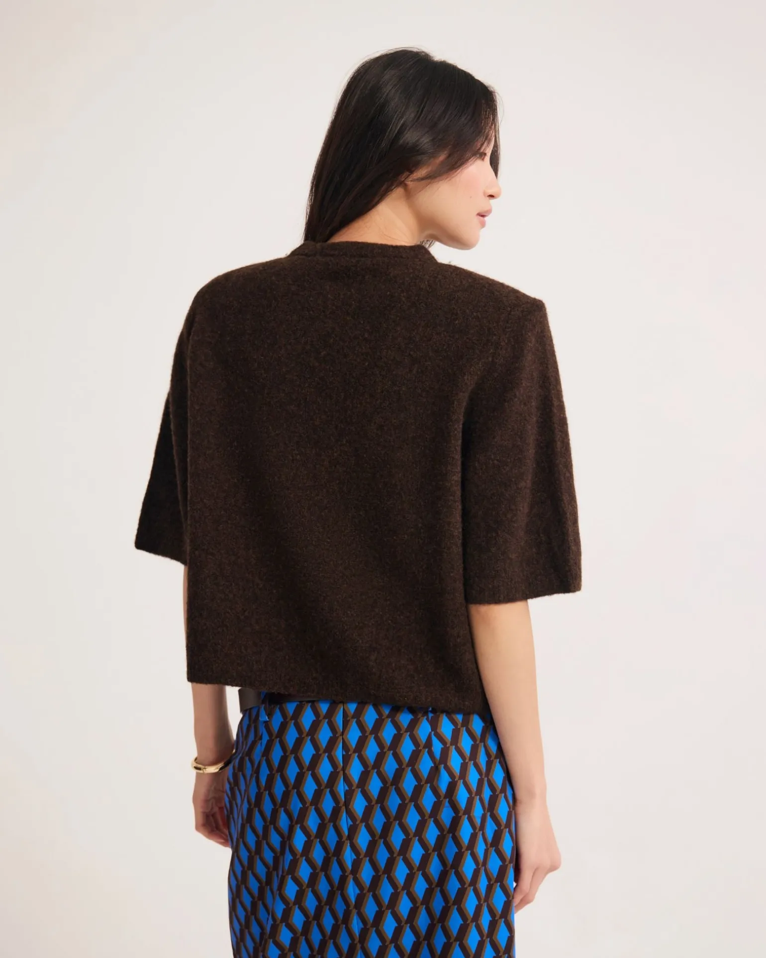 Leeta Wool Knitted T Shirt