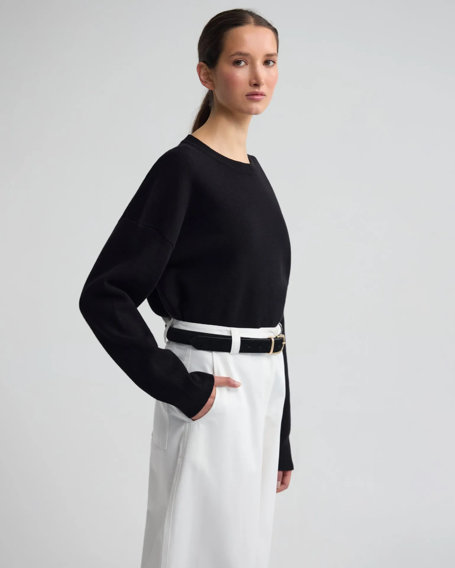 Lexie Cotton Crew Neck Knit