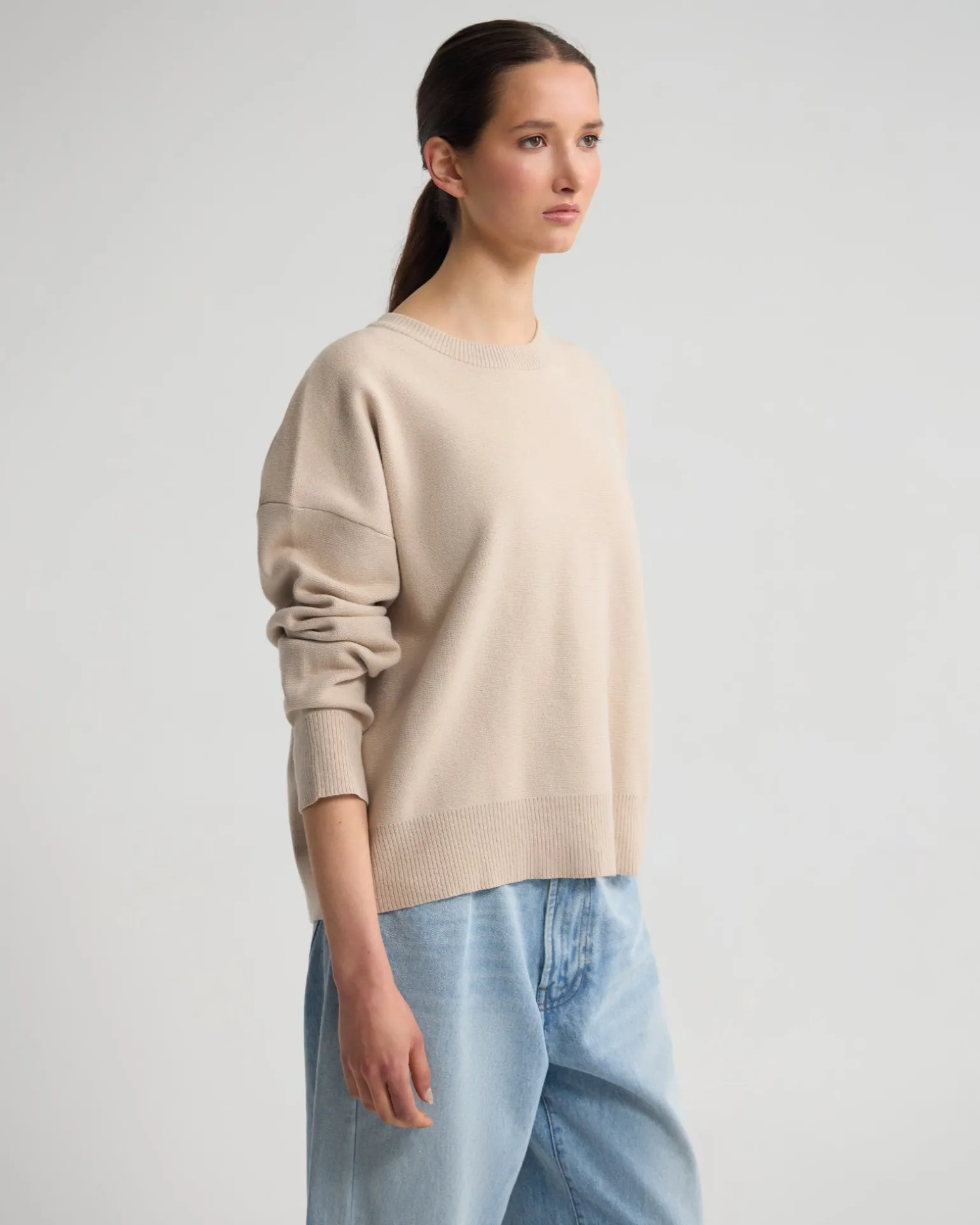 Lexie Cotton Crew Neck Knit