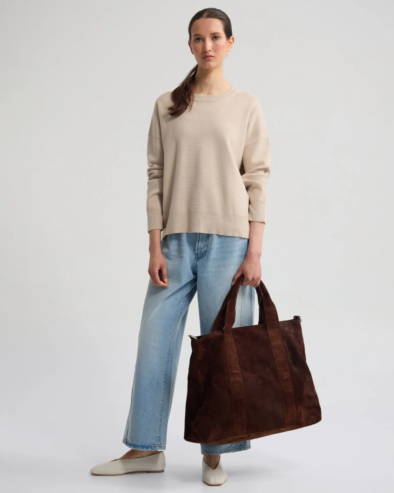 Lexie Cotton Crew Neck Knit