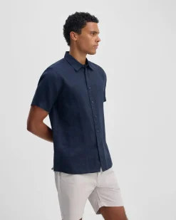 Leyton French Linen Short Sleeve Shirt