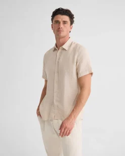 Leyton French Linen Short Sleeve Shirt