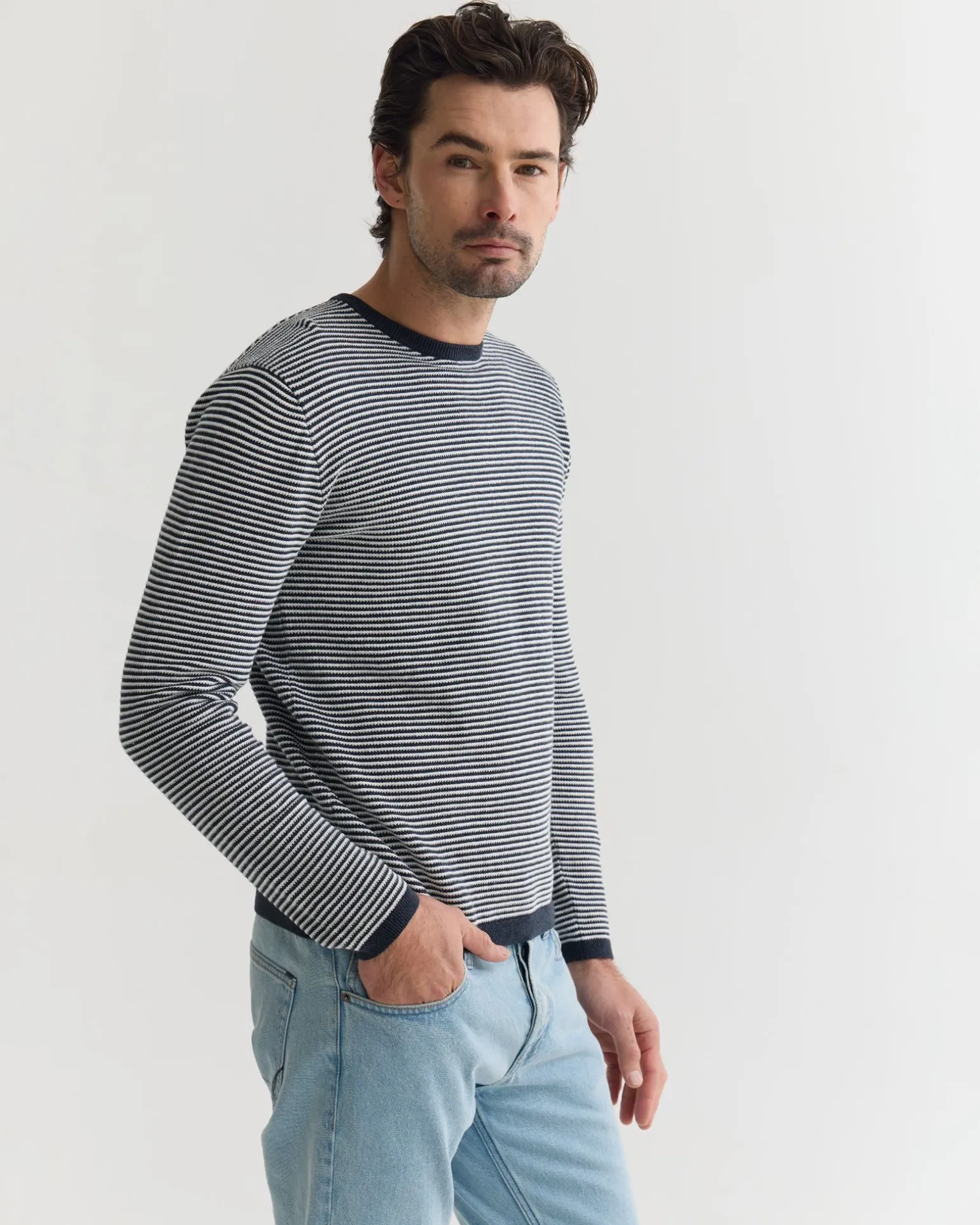 Liam Stripe Crew Neck