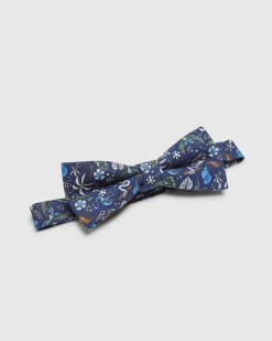 Linen Tropical Bow Tie