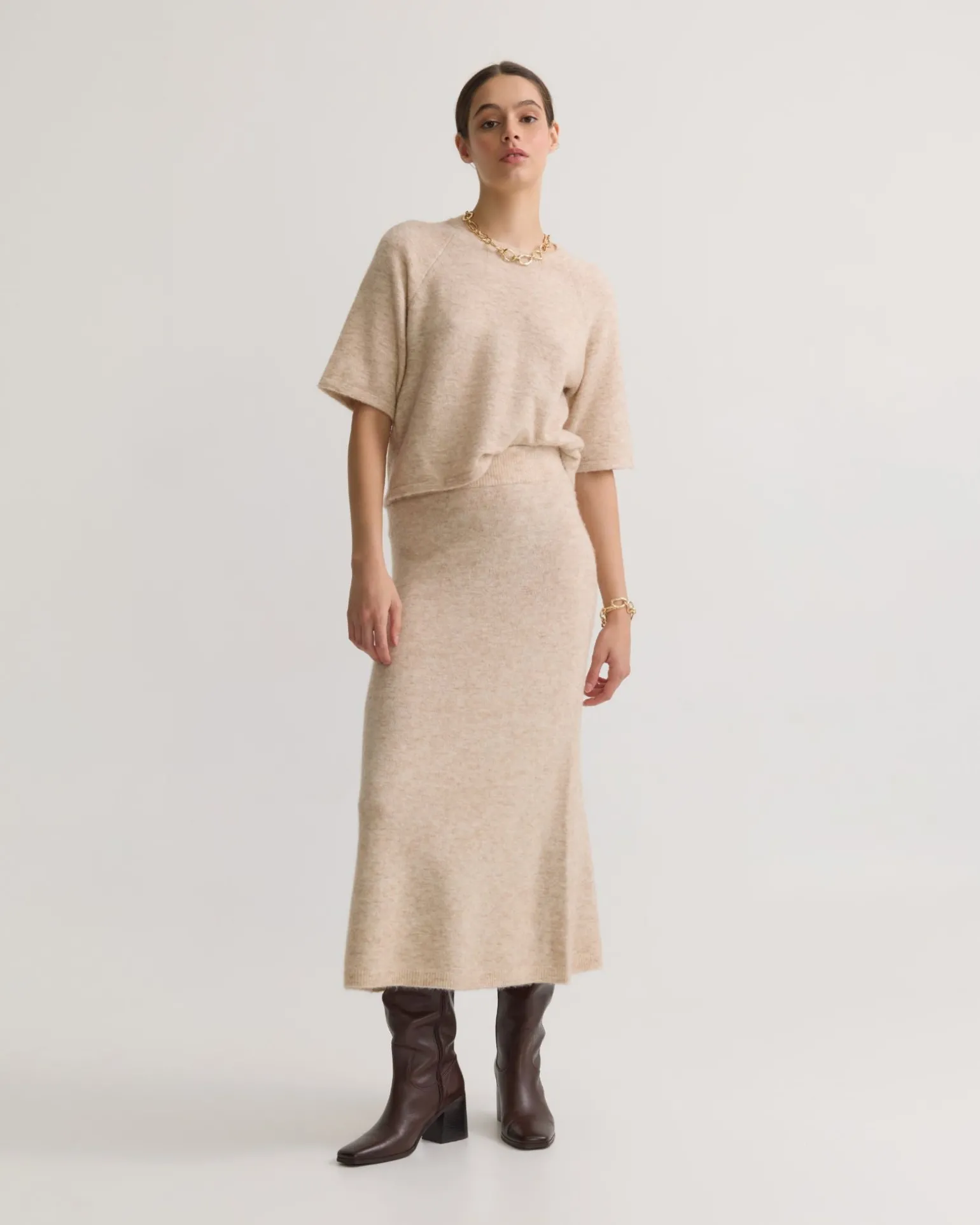 Lisa Alpaca Blend Skirt
