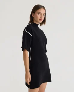 Lisa Knitted Contrast Trim Dress