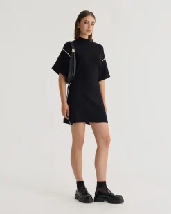 Lisa Knitted Contrast Trim Dress