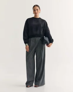 Lola Rib Collar Cupro Top