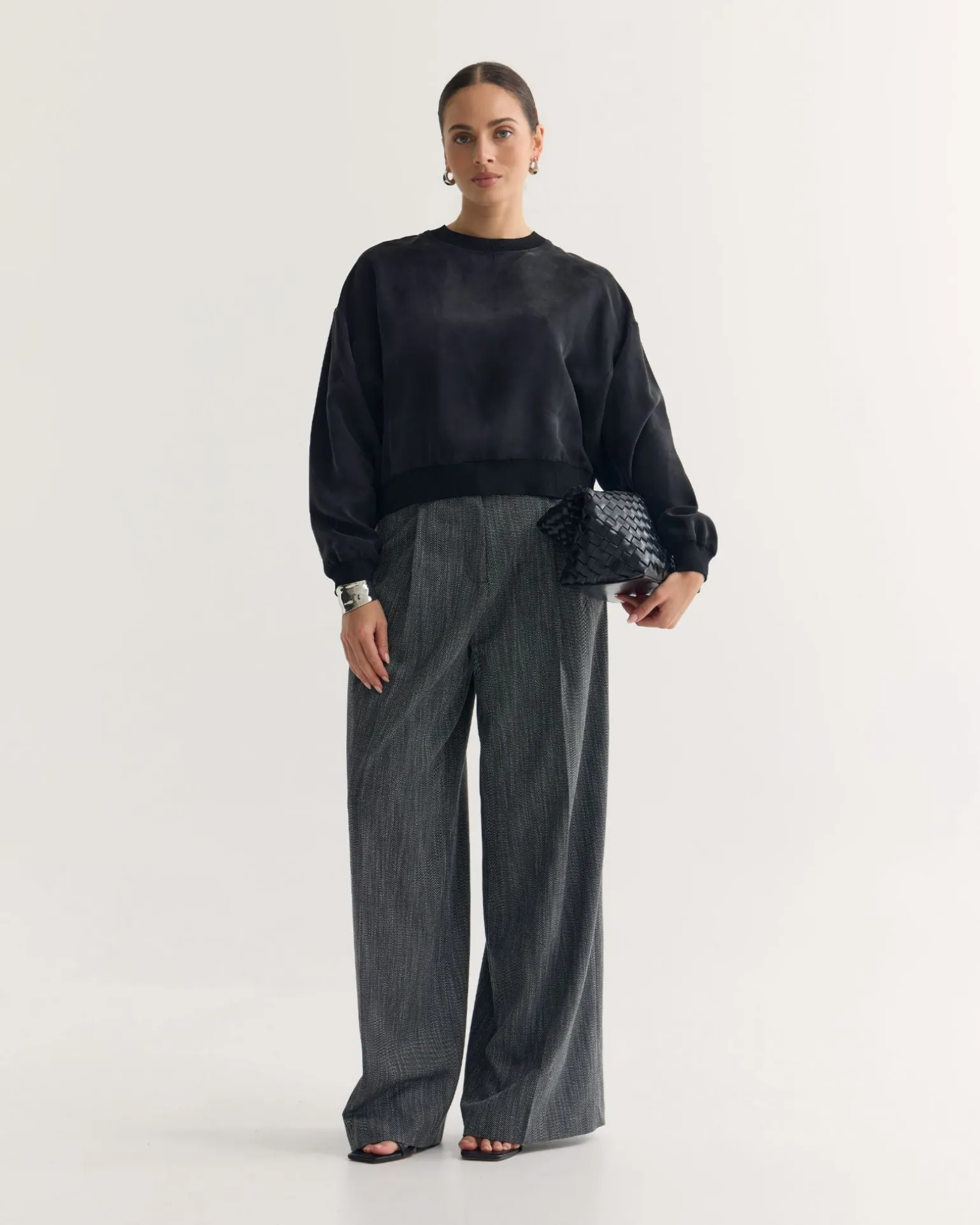 Lola Rib Collar Cupro Top