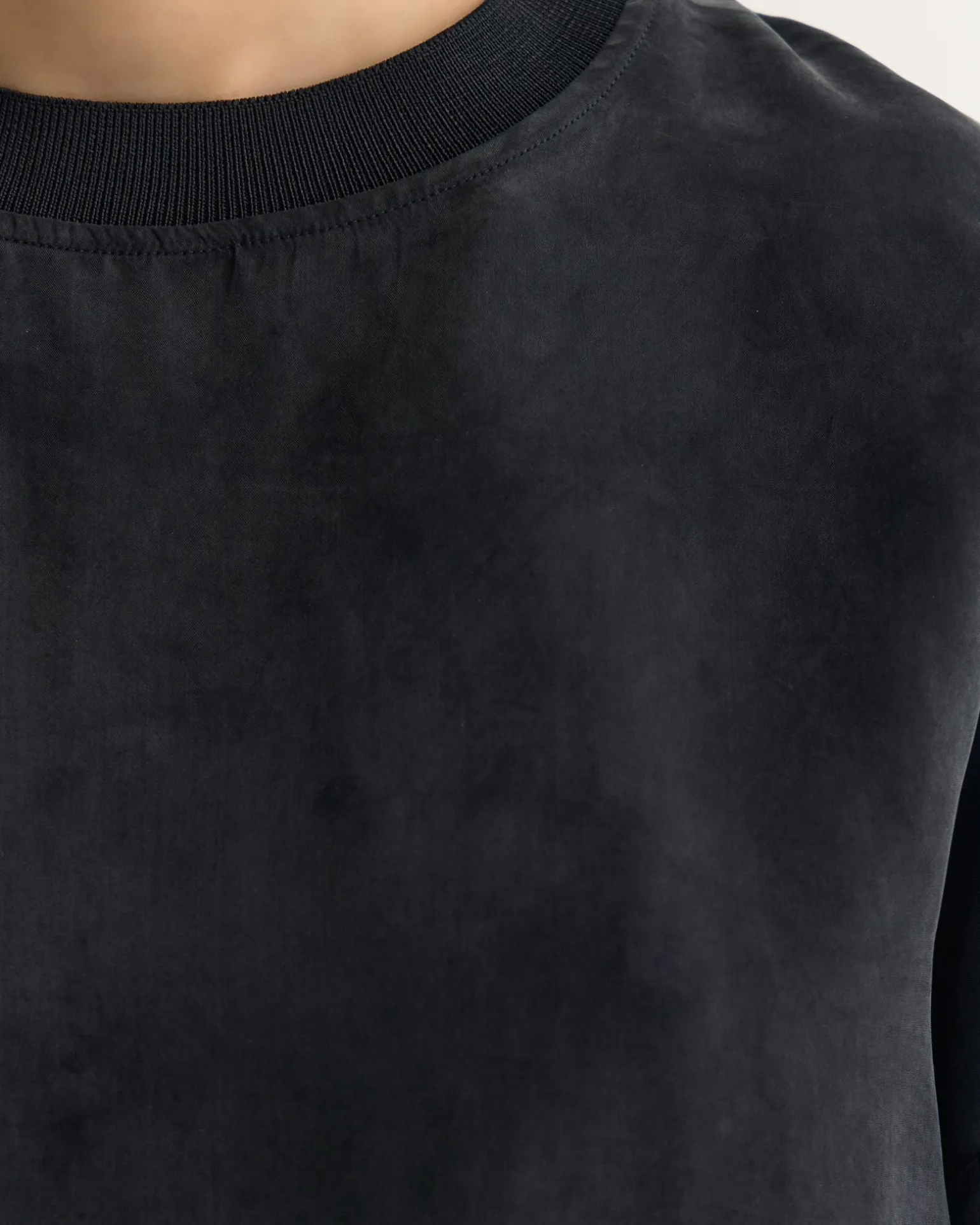 Lola Rib Collar Cupro Top